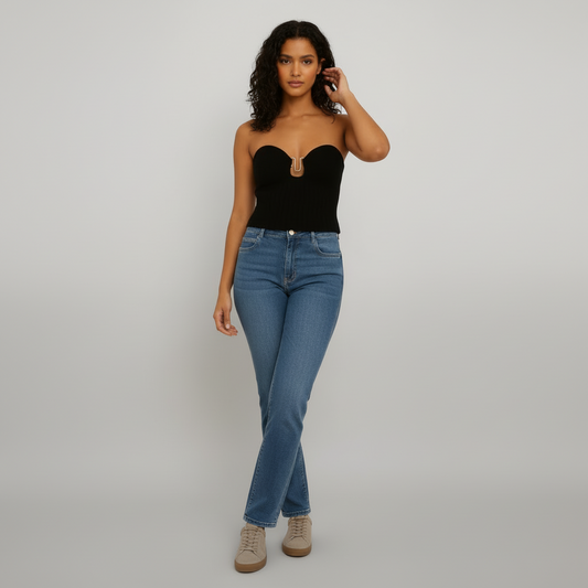 Sleek Knit Tube Top