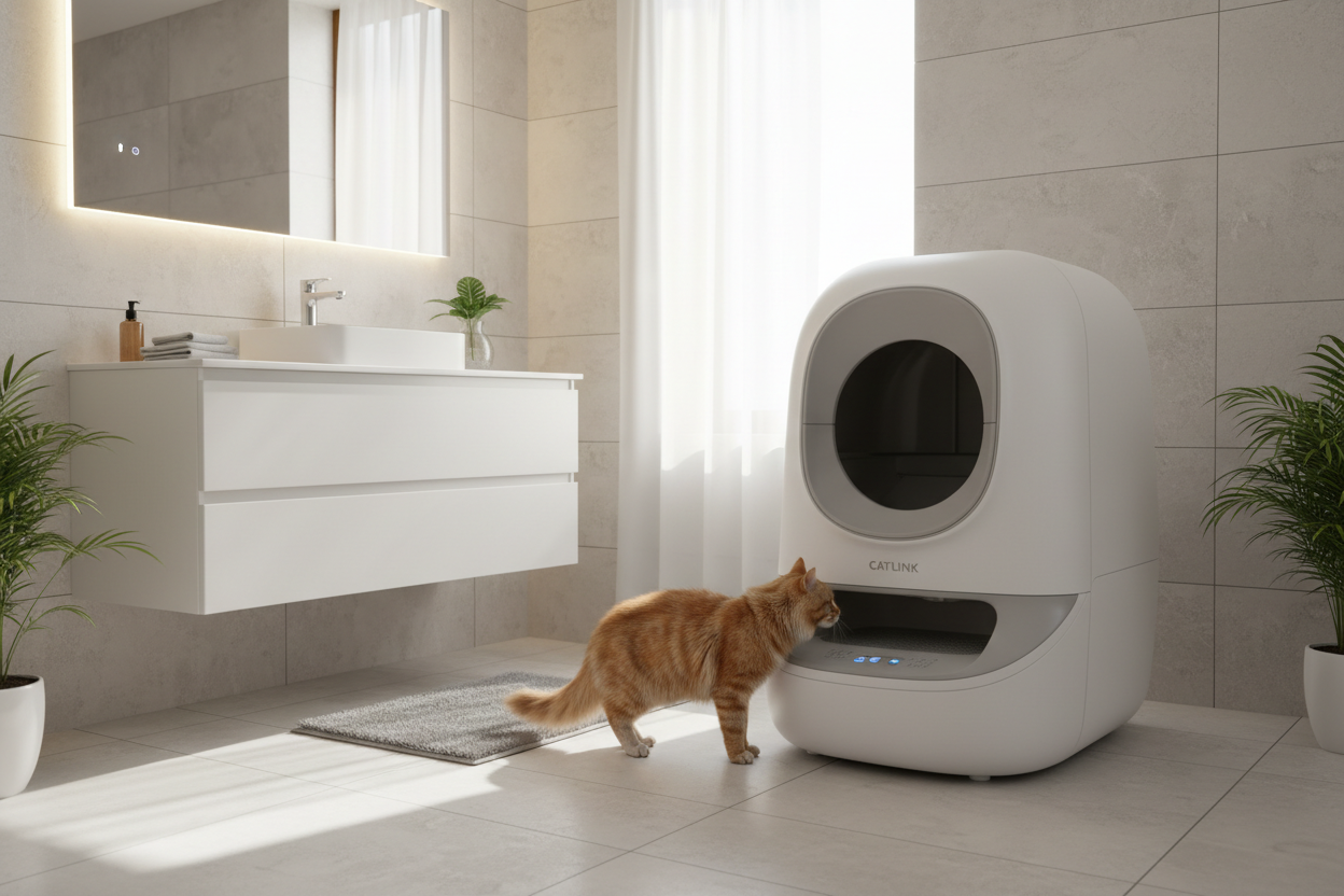 CATLINK Self-Cleaning Litter Box with Health Monitor – 70L