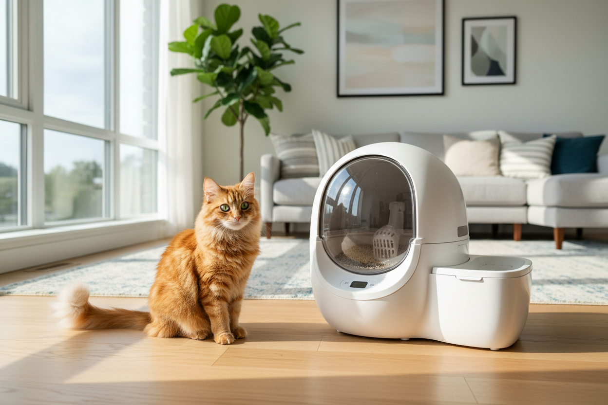 CATLINK Self-Cleaning Litter Box with Health Monitor – 70L